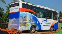 Langkah Baru Transportasi Hijau, Dua Bus Listrik Uji Coba di TMP