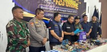 Razia Gabungan di Lapas Pekanbaru, 154 Barang Terlarang Disita