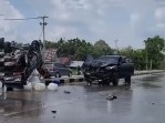 Diduga Sopir Mengantuk, Fortuner Hantam L300 di Jalur Pekanbaru–Bangkinang