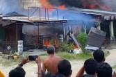 11 Ruko di Pasar Kuok Kampar Ludes Terbakar, Diduga Akibat Korsleting Listrik