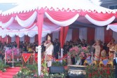 HUT ke-81 RI, Agung Pimpin Penurunan Bendera Merah Putih di Pekanbaru