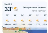Update Cuaca BMKG: Riau Terik pada Siang Hari, Capai 33–34 Derajat Celsius
