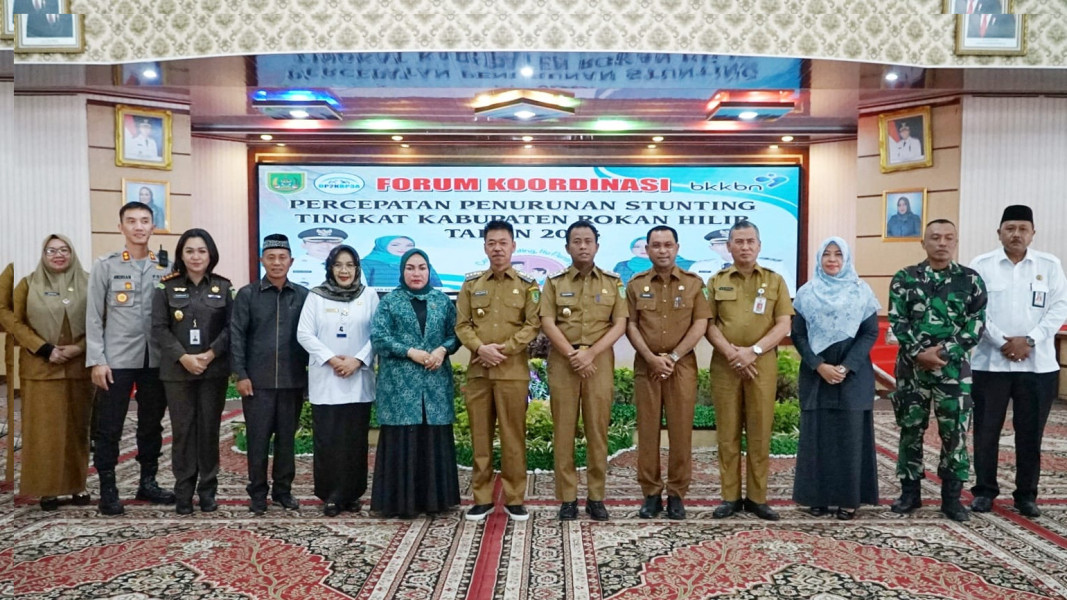 Bupati Rohil Membuka Forum Koordinasi Percepatan Penurunan Stunting