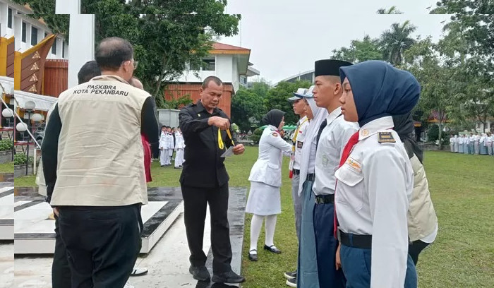 Kadispora Apresiasi Semangat Para  Peserta Diklat Paskibra dan Paskibra Muda Kota Pekanbaru