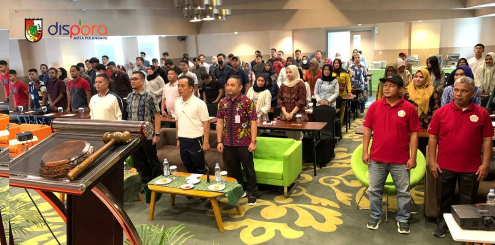 Lestarikan Budaya Bangsa, Dispora Pekanbaru Taja Pelatihan Pemberdayaan Olahraga Tradisional Silat