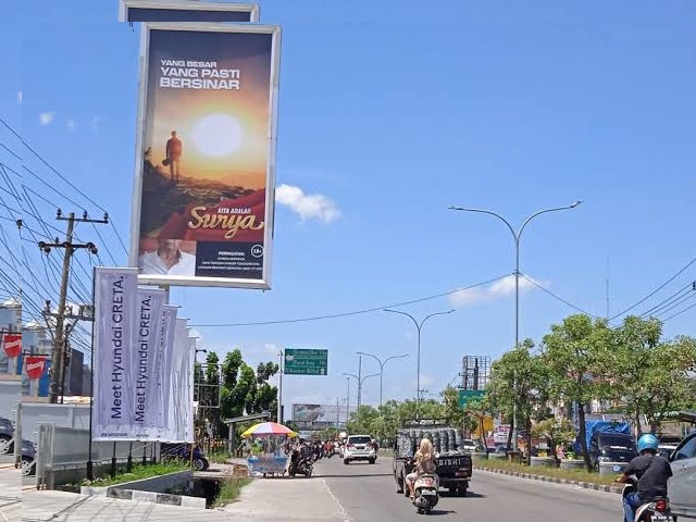 Penertiban Iklan Rokok di Jalan Protokol Kota Pekanbaru Dimulai