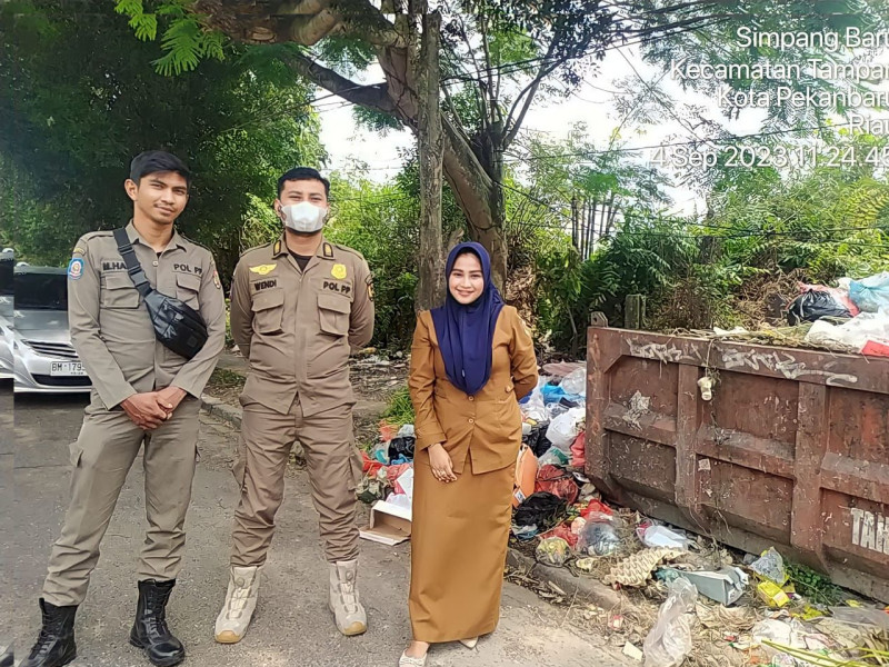 Jaga TPS Sampah, Ratusan Pegawai DLHK Pekanbaru Diturunkan