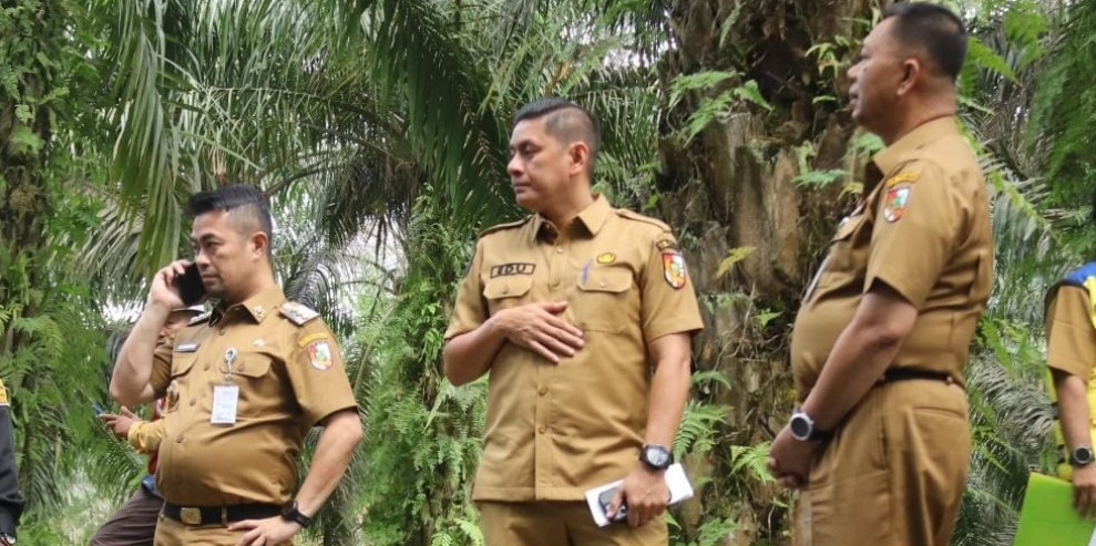 Tinjau Pembangunan Jalan Baru di Rumbai Barat, Kadis PUPR Dampingi Pj Walikota