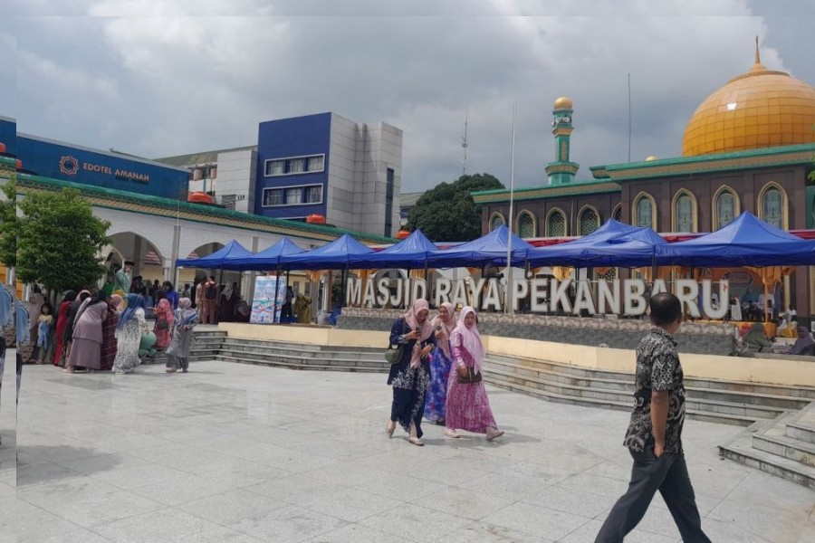 Tradisi Petang Megang Kembali di Pekanbaru, Pengurus Masjid Raya Persiapkan Ini