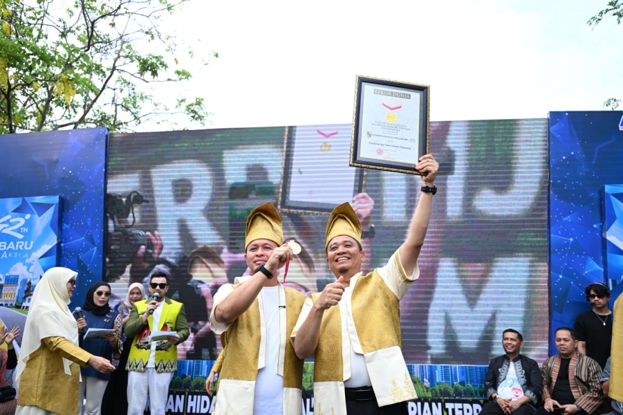 Pekanbaru Genap 242 Tahun, KolaborAksi Berbuah Prestasi dan Kado Rekor MURI