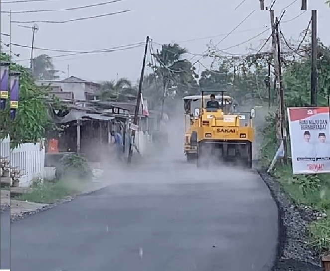 Dinas PUPR Pekanbaru Mulai Overlay Jalan  Neraca