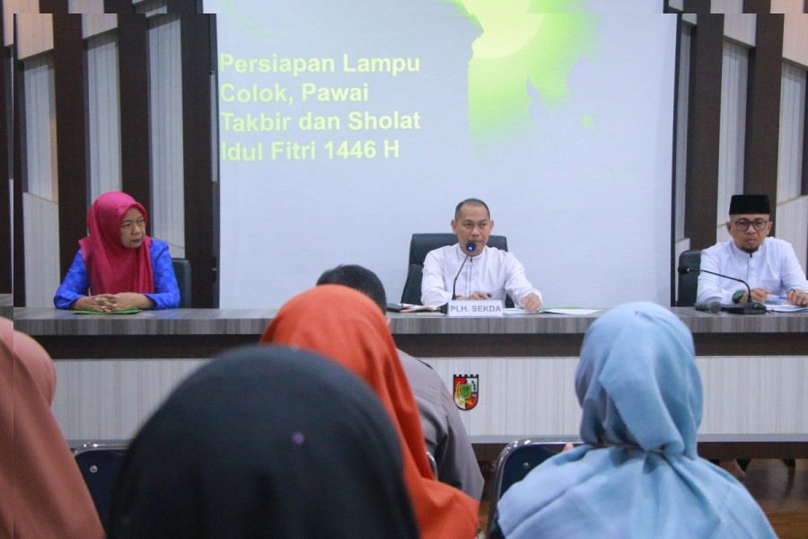 Plh Sekda Pekanbaru Pimpin Rapat Persiapan Pawai Takbir Idulfitri 1446 H