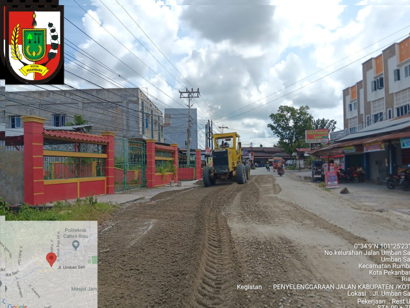 Secara Bertahap, PUPR Pekanbaru  Perbaiki Tiga Ruas Jalan Rusak Ini!