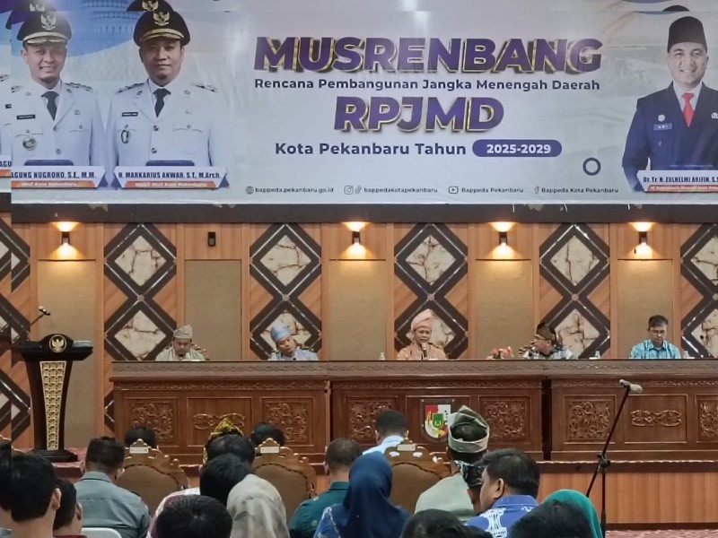 RPJMD 2025-2029, Pemko Pekanbaru Prioritaskan Infrastruktur Hingga Pendidikan
