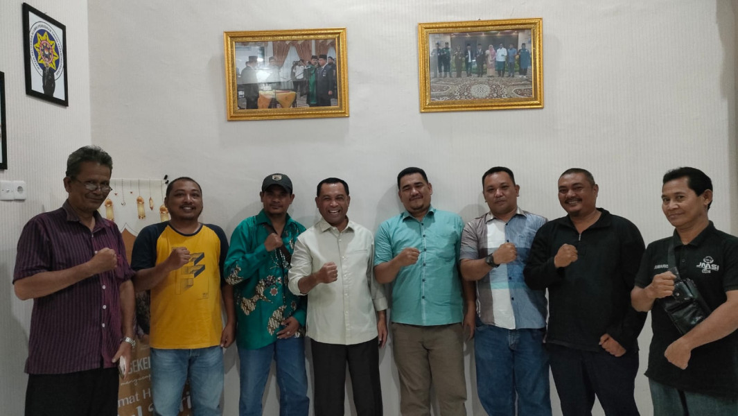 Jalin Silaturahim, Sekda Rohil Gelar Halal Bihalal Bersama Awak Media