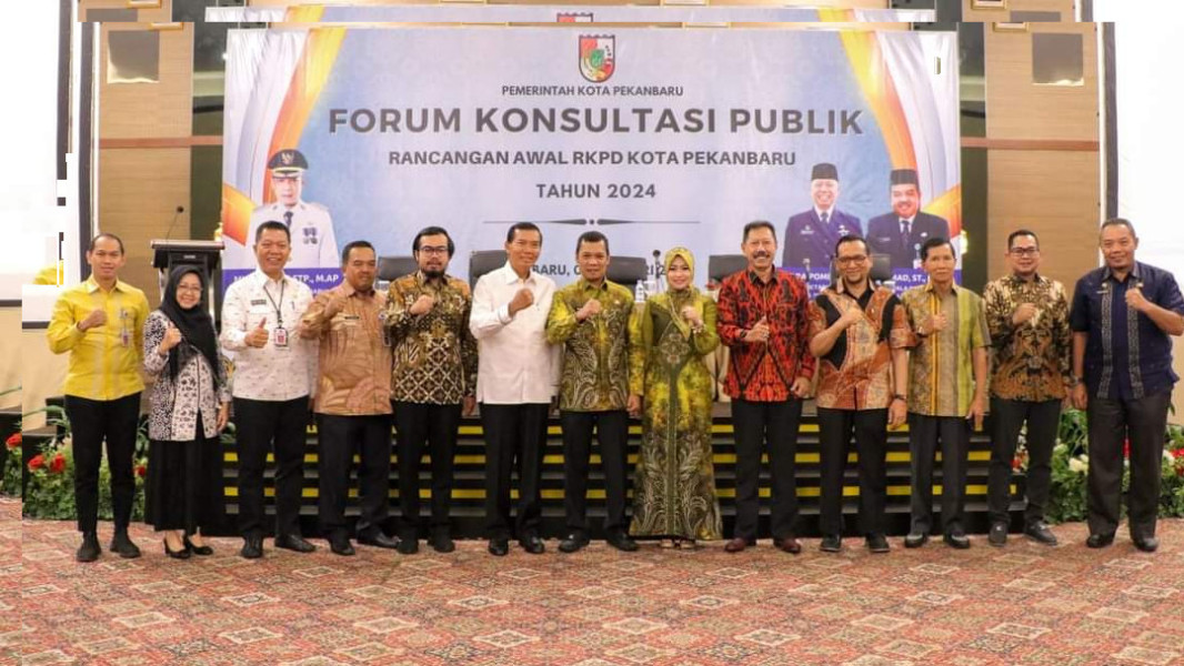 Kepala BPKAD Pekanbaru Ikuti  Forum Konsultasi Publik RKPD 2024 Yang Dibuka Pj Walikota