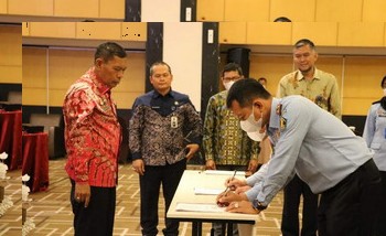 Kemenkumham Riau Gelar Pencanangan dan Pengukuhan Gugus Tugas Pelayanan