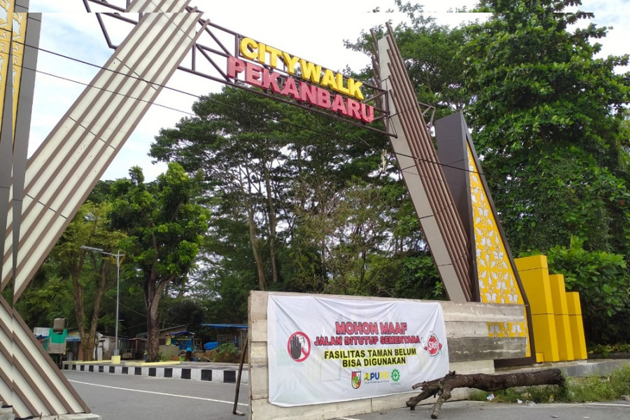 PUPR Pekanbaru Sebut Penataan Ulang Taman Labuai Capai 70 Persen