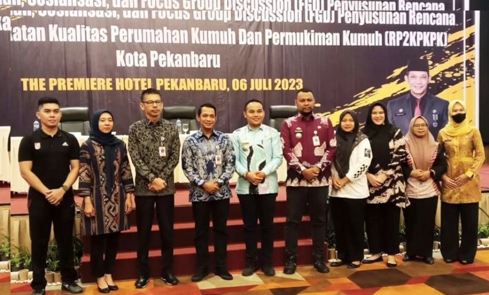 Selesaikan Kawasan Kumuh, Dinas Perkim Pekanbaru Susun Rencana RP2KPKPK