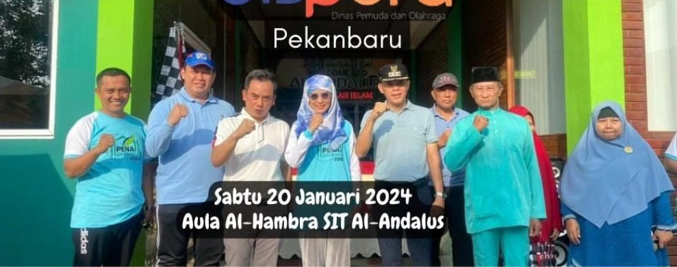 Kadispora Pekanbaru Ikut Hadiri Gerak Jalan Santai Sekolah Islam Terpadu Andalusia