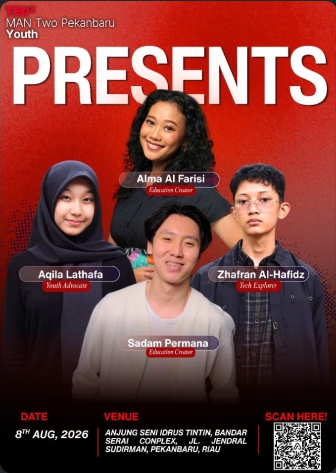 100 Tiket Early Bird TEDxMAN Two Pekanbaru Youth Ludes dalam Hitungan Hari, Penjualan Normal Wave Resmi Dibuka