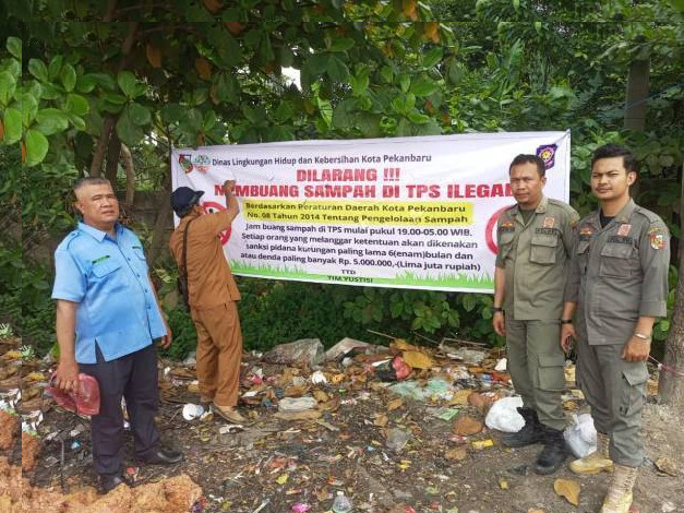 Ratusan Titik TPS Ilegal Menyebar Di Kota Pekanbaru