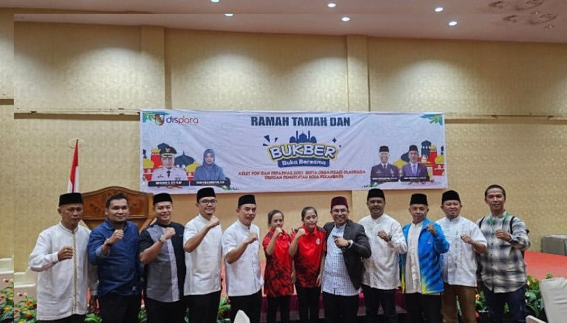 Kadispora Pekanbaru Gelar Bukber Dengan Atlet PON dan Papernas