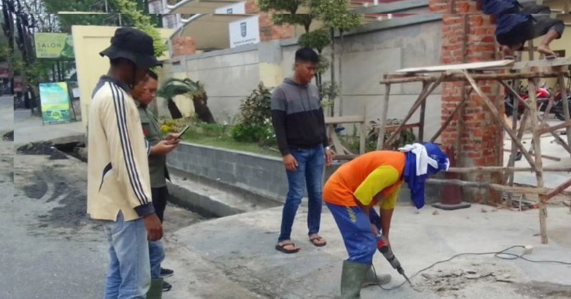 Kerap Longsor, Dinas Perkim Bangun Turap di Hang Lekir