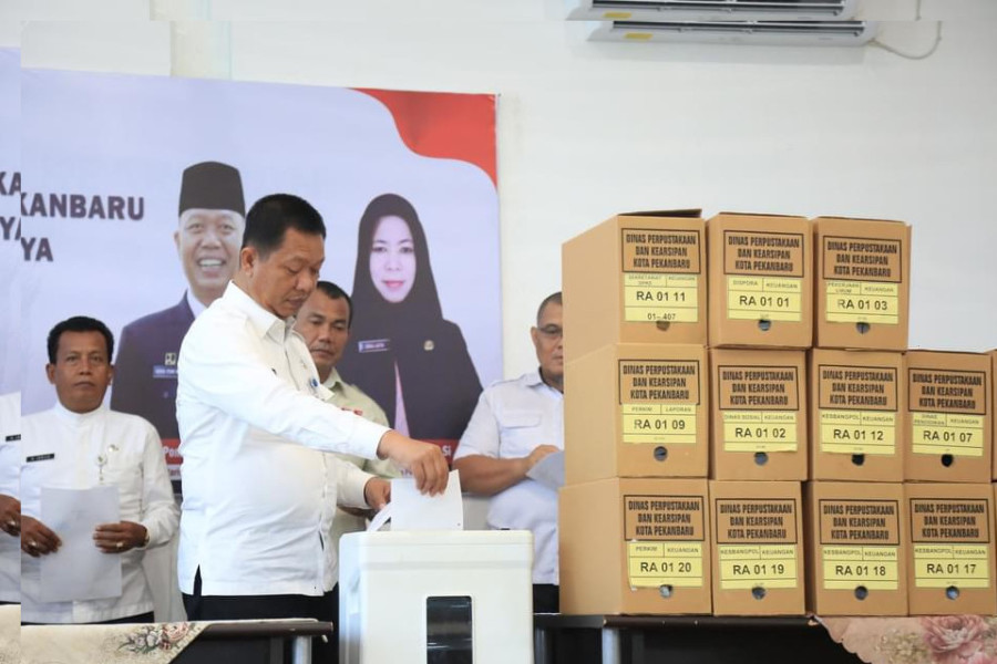 Sekdako Apresiasi Langkah Pemusnahan Arsip Sejumlah OPD di Pemko Pekanbaru