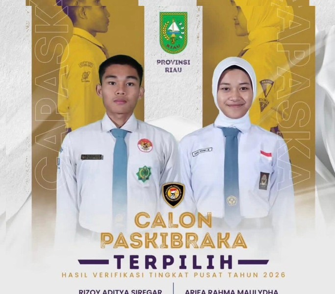 Dua Pelajar Riau Tembus Paskibraka Nasional 2026, Siap Kibarkan Merah Putih di Istana Negara
