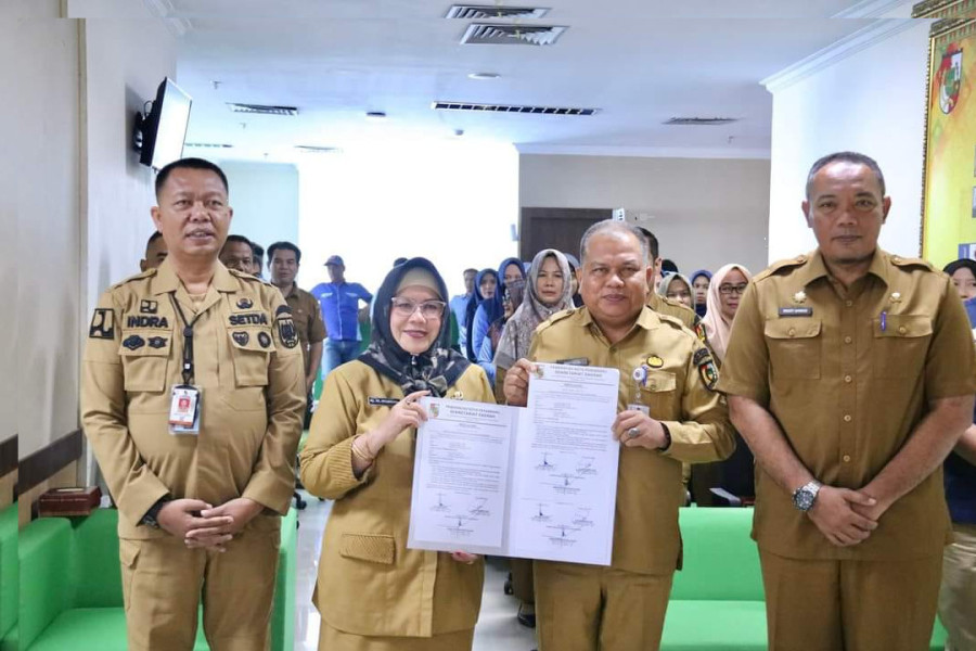 Sekdako Pekanbaru Pimpinan Sertijab Kepala Diskatapang