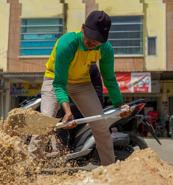 PUPR Pekanbaru Segera Beton Jalan Cipta Karya