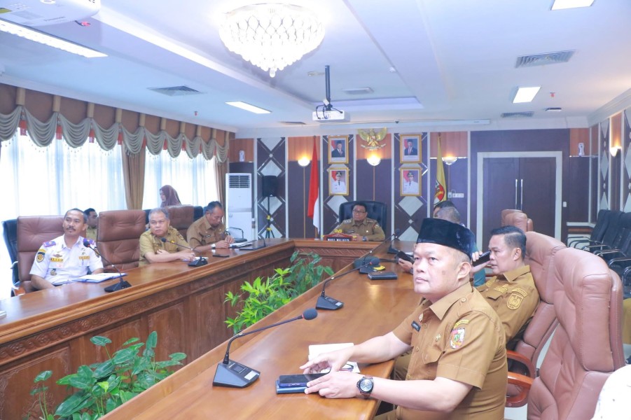 Wawako Pekanbaru Rakor Bersama Mendagri Kendalikan Inflasi Jelang Idulfitri
