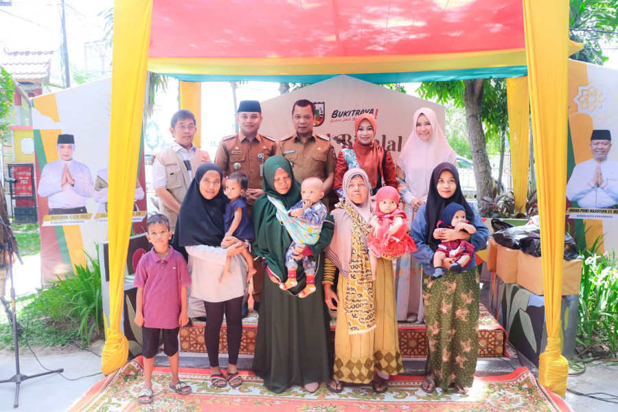 Hadiri Halal Bihalal, Pj Walikota Puji Program Camat Bukit Raya