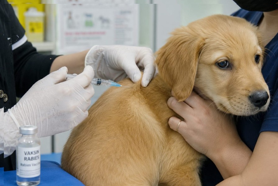 Cegah Rabies, Dinas PKH Riau Gelar Vaksinasi Gratis Hewan Peliharaan