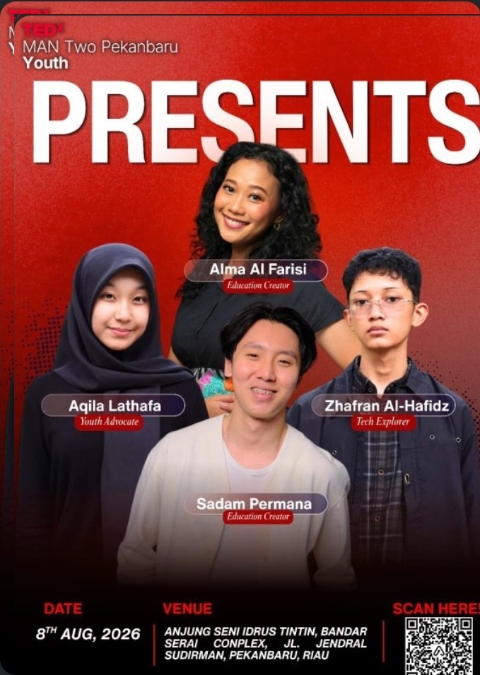 MAN 2 Pekanbaru Akan Gelar TEDx Youth Pertama di Sumatera
