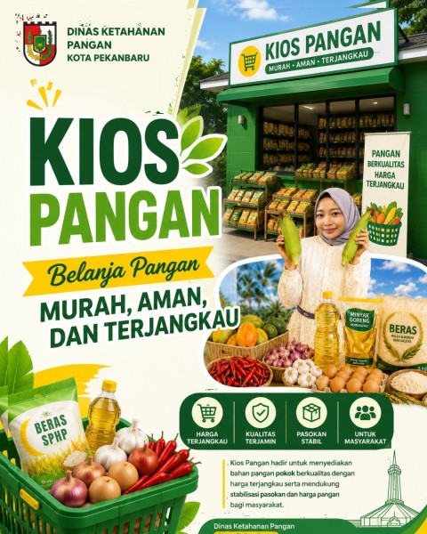 Jaga Kantong Warga, Pemko Pekanbaru Hadirkan 6 Kios Pangan Puan Berseri
