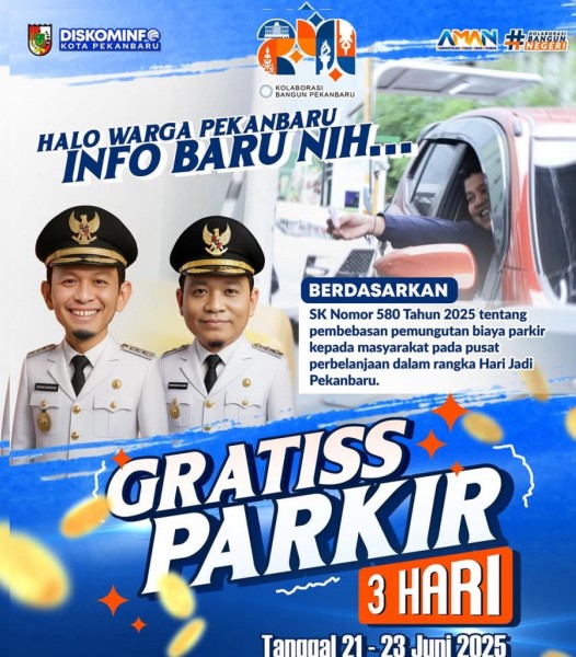 Pemko Pekanbaru Gratiskan Parkir Kendaraan di Rumah Sakit Selama 7 Hari