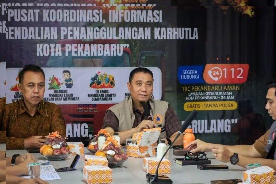 Udara Pekanbaru Tak Sehat, Pemko Bagikan Masker Gratis untuk Pelajar dan Lansia