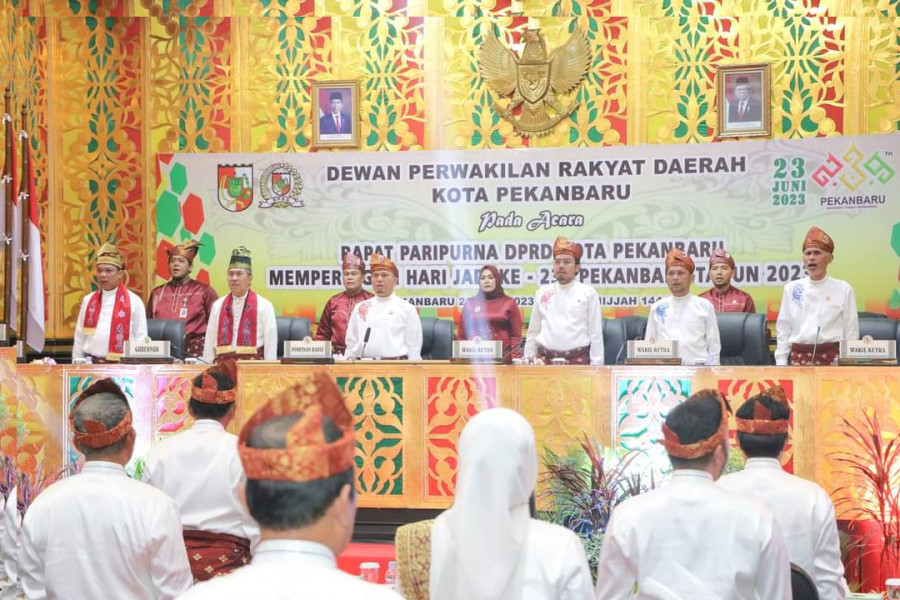 Paripurna HUT Pekanbaru Ke-239, Pj Wako Harapkan Hubungan Harmonis Terus Terjalin